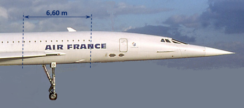 Concorde, FD, position du tronçon, montage